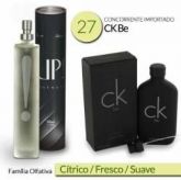 ck be 27 unissex 50ml citrico  fresco suave